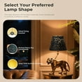 thumbnail image 4 of Modern Stars Black Barrel Lamp Shades for Table Lamp, 6x10x7.5inch AEELLEEA  Small Lampshades For Wall Lamp, Mini Metal Lampshade Cover Replacement., 4 of 7