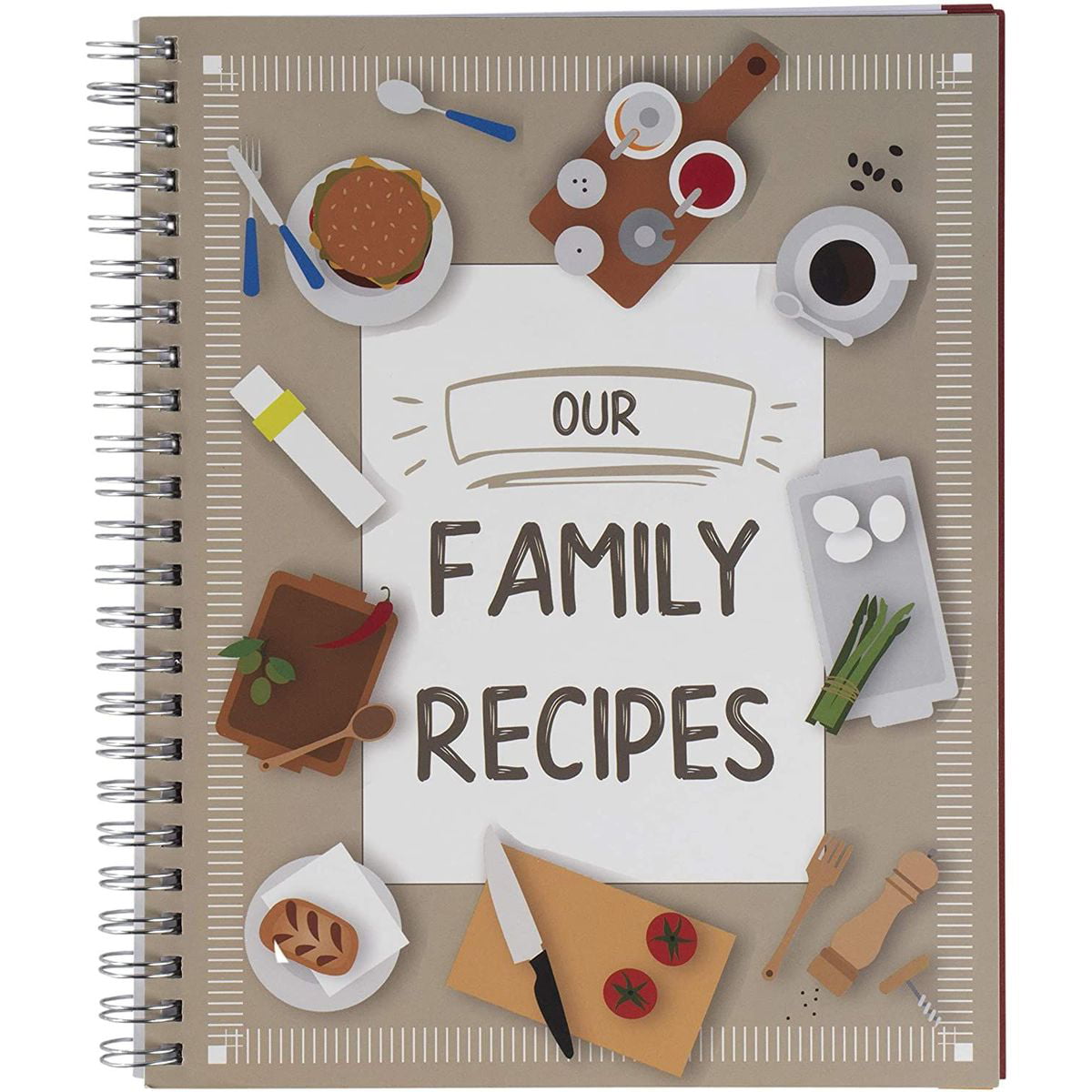 Clever Fox Recipe Book Empty Cooking Journal to Write in Recipes Make Your Own Family Cookbook & Blank Recipe Notebook Organizer A5 Hardcover Amber Yellow Stores 60 Recipes