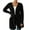Black, variant on Women's Long Sleeve Solid Color Casual Loose Fit Cardigan Wrap Front Open Knit Sweater Lightweight Comfortable Outerwear