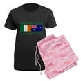 thumbnail image 5 of CafePress - Irish Australian Flags Pajamas - Women's Short Sleeve Print T-Shirt and Pants Dark Cotton Pajama Set, 5 of 7