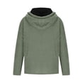 thumbnail image 5 of LMOIPLI Men's Fleece Thicken Long Sleeved Zipper Hooded Coats Fashionable Casual Jacket Warm for Winter Outdoor with Pocket Green XXXXL, 5 of 5