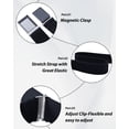 thumbnail image 6 of AWAYTR 4 Pack Kids Elastic Stretch Belts, Adjustable Magnetic Buckle Waist Belts for Boys Girls Uniform Jeans Easy Use, 6 of 7