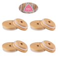 thumbnail image 4 of DOITOOL 8pcs Bottle Sealing Bamboo Lids Jar Sealing Covers Jar Bottle Lids Bottle Bamboo Covers for Cups Bottles, 4 of 4