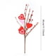 thumbnail image 3 of Heart Berry Branch Tela Ramas Rojo 45cm | Tallos decorativos artificiales de San Valentín | Centro de mesa romántico | Selecciones de arreglos florales | 1 Pieza, 3 of 6