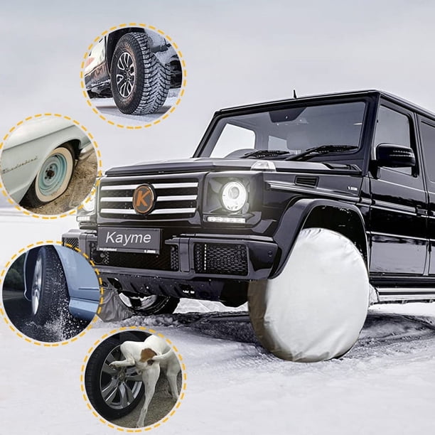 Ensemble de 4 Housses de Pneus, Housse de Roue Imperméable pour Remorque de Voyage Camion SUV Camping-Car, Protection contre le Soleil et la Neige, Convient au Diamètre des Pneus de 28 Pouces/gris Ensemble de 4 Housses de Pneus, Housse de Roue Imperméable pour Remorque de Voyage Camion SUV Camping-Car, Protection contre le Soleil et la Neige, Convient au Diamètre des Pneus de 28 Pouces/gris