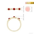 thumbnail image 6 of Angara Natural Round Ruby & Marquise Diamond Ring for Women in 14K Yellow Gold – July Birthstone Jewelry | Ruby and Diamond Ring (Ring Size - 7.5), 6 of 10