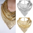 thumbnail image 2 of ROZYARD Cool Metallic Bandanas Neckerchief Music Festival Scarf for Casual Formal Party, 2 of 17
