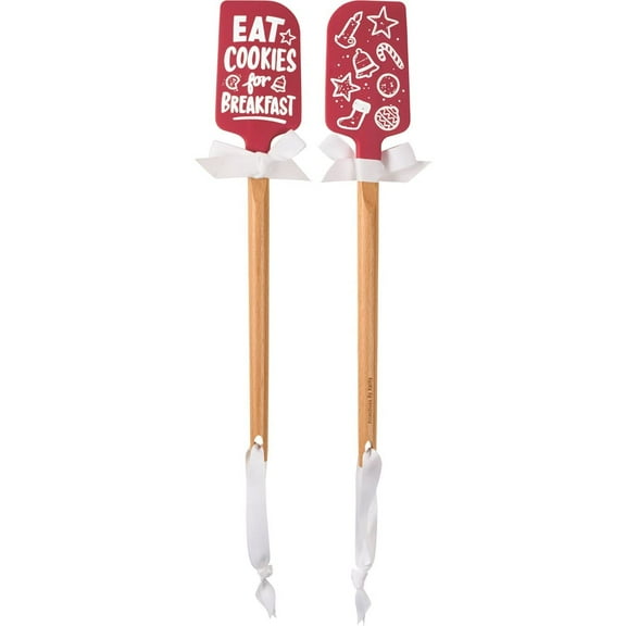 Primitives By Kathy 110984 Eat Cookies for Breakfast Spatula, 13 Inch, Multicolor