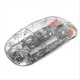 thumbnail image 1 of Transparent 2400DPI Bluetooth Mouse Silver, Rechargeable, 1 of 5