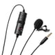 thumbnail image 1 of Clip de Micrófono Lavalier Estereo OmnidirCcional en El Micrófono para Grabadoras de Audio de Videoclució DSLR Teléfono Inteligente, 1 of 7