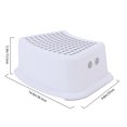 thumbnail image 4 of Silla antideslizante de plástico para niños Taburete escalonado apilable para niños Cocina Baño Silla para inodoro Gris Eigraketly HA6237-03B, 4 of 6