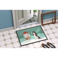 thumbnail image 2 of Carolines Treasures CK2074MAT Brown English Springer Spaniel Snowman Christmas Door Mat Indoor Rug or Outdoor Welcome, 2 of 4