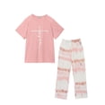 thumbnail image 5 of Fantaslook Womens Pajamas Sets Crewneck Short Sleeve Printed 2 Piece Outfits Set Tie Dye Casual Loungewear with Pockets, 5 of 9
