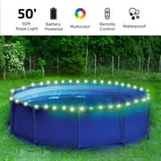 Merkury Innovations 50ft RGB Waterproof Rope Light with 32-Key Remote Control - Color Changing