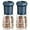 Short - Blue, variant on Manual Salt and Pepper Grinder Set For Professional Chef, Refillable Salt and Pepper Shakers with Ceramic Blades, Adjustable Coarseness and BPA-free 180ml Glass Container, Short Green