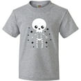 thumbnail image 3 of Inktastic Happy Halloween Spooky Skeleton and Stars Youth T-Shirt, 3 of 5