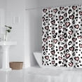 thumbnail image 2 of Pink and Black Of Leopard Print Shower Curtain 72"x72" ,Bathroom Decorative Shower Curtains Set with 12 Hooks,Modern Waterproof Washable Shower Curtain, 2 of 6