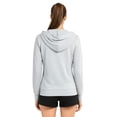 thumbnail image 3 of Women’s Lightweight Cotton Hoodie with Packets S-3XL Full Zip Cotton Blend Drawstring Zipper Hooded Sweatshirt Jacket Regular & Plus Size Casual Womenswear Activewear, 3 of 3