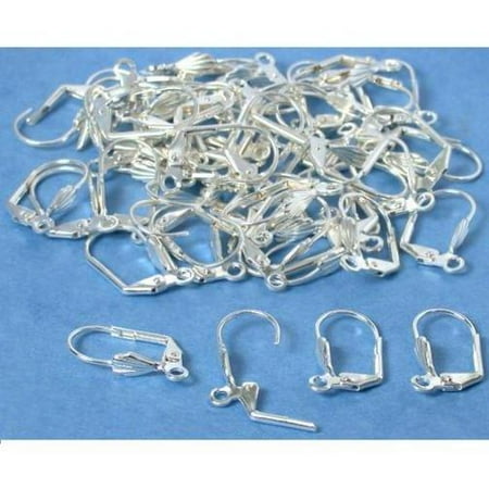 Silver Plated Shell - 40 Silver Plated European Earring Wires Shell Jewelry