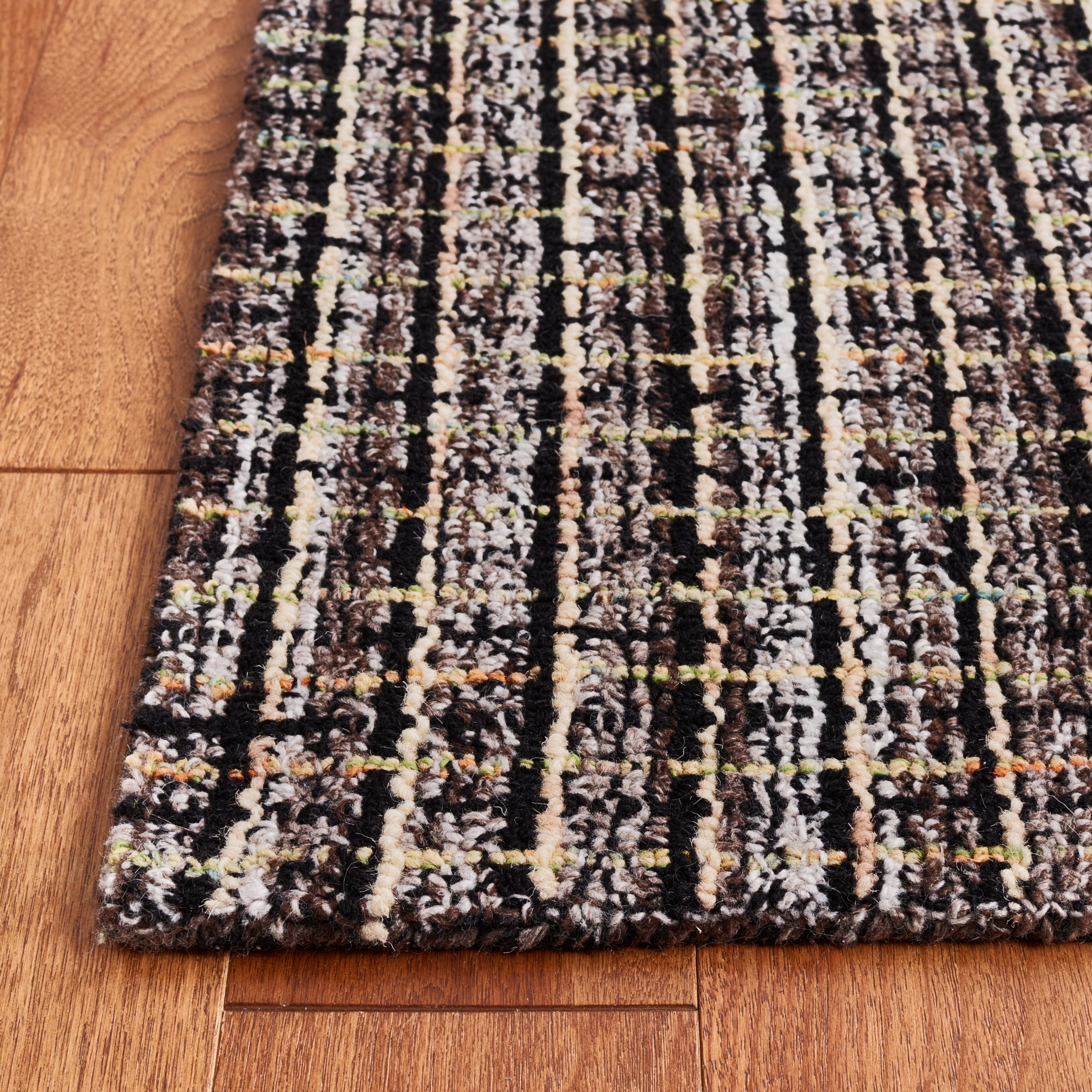 SAFAVIEH Abstract Cornelia Trellis Area Rug, Brown/Black, 4' x 6'