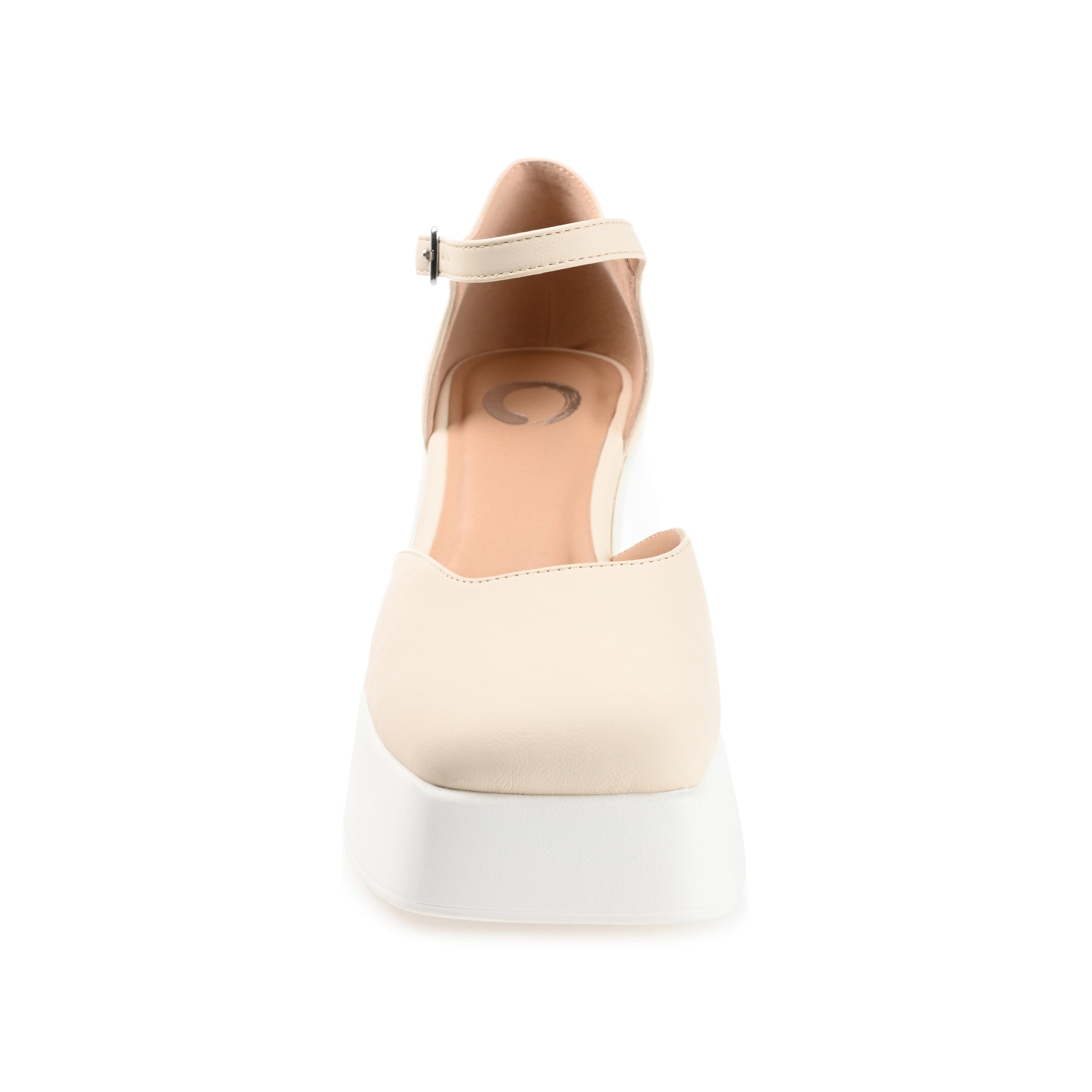 Journee Womens Lizaa Square Toe Ankle Strap Sporty Platform