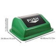 thumbnail image 2 of HONMEET Green Plastic Trash Can Lid, Easy to Install, Replacement Cover for Home, Parks, Public Spaces, 2 of 8