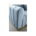 thumbnail image 6 of Meridian Furniture Marlon Sky Blue Velvet Sofa, 6 of 8