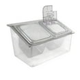 thumbnail image 2 of Tongina Chilled Condiment Server Bar Salad Taco Chilled Fruit Salad Platter Bar Garnish Holder Keeping Food Cool, Fresh 2 Slot, 2 of 8