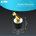 thumbnail image 5 of MARINE CITY Brass Snap Lock Baitwell Plugs Strong and Sturdy Fine Finish Drain Plug with Innovative Design 7/8 Inch for Boats, Yachts, Kayaks, Marines Pack of 2, 5 of 7
