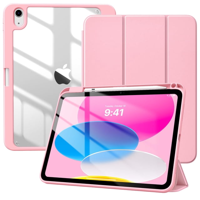 Funda TimoVo para iPad 11.ª generación de 11 pulgadas 2025 con soporte para lápices, color rosa