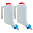 thumbnail image 2 of Lamb Baby Bottle 27 fl oz – Livestock Milk Feeder with Scale and Handle for Calf,Sheep,Goat Nursing,Durable Plastic Hanging Feeding Bottle 2PCS, 2 of 7