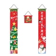 thumbnail image 2 of Banners de Navidad, Banderas de Navidad, Adornos para exteriores, decoración de porches, interior y exterior, para fiesta de Navidad, portátiles, metal, diseño de madera, para jardín, 2 of 9