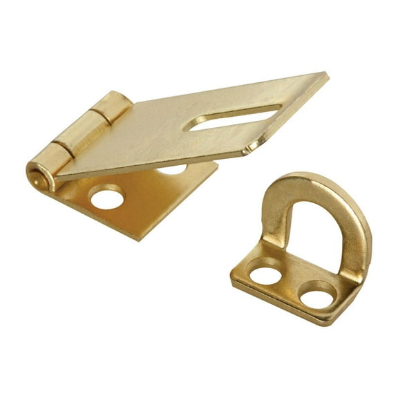 National Hardware 1-3/4 In. Brass Non-Swivel Safety Hasp N102-053