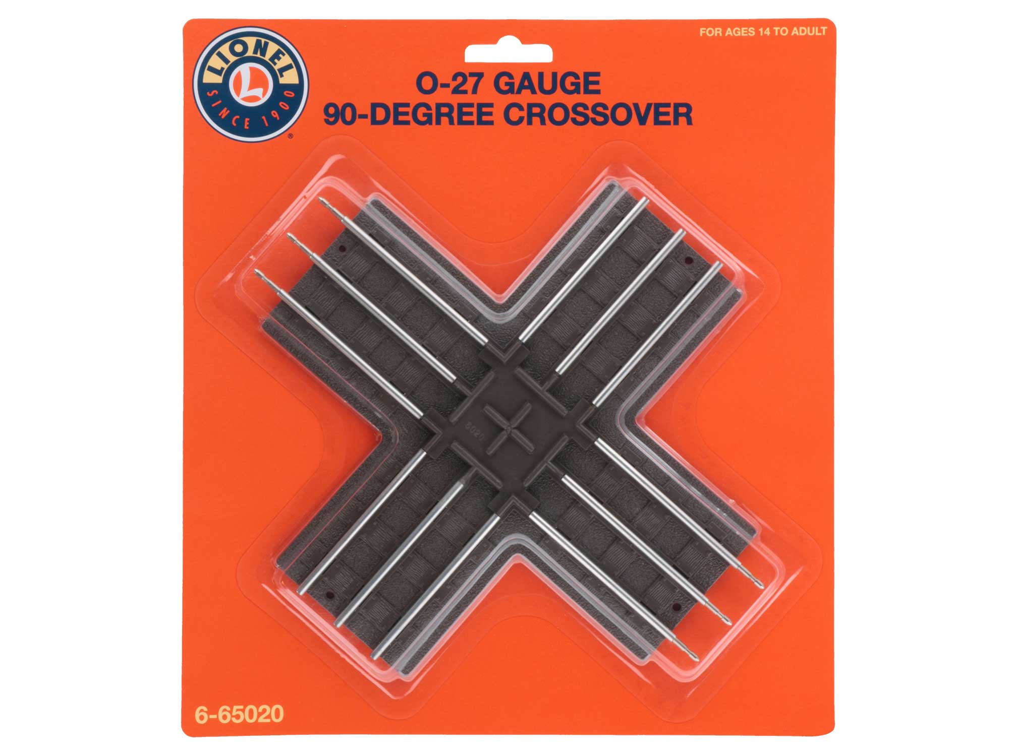 LIONEL 027 GAUGE 90 DEGREE CROSSING 3 RAIL 6-65020