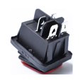 thumbnail image 2 of Miangastore Rocker Toggle Switch On-Off-On 4 12V DC Car Boat Automobiles Waterproof LED Latching Switches (Red Light), 2 of 8