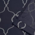 thumbnail image 6 of Exclusive Home Belmont Woven Blackout Grommet Top Curtain Panel Pair, Peacoat Blue, 52x63, 6 of 6