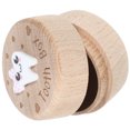 thumbnail image 4 of Miangastore Tooth Box Wooden Tooth Storage Holder Wood Container For Baby Boys Girls, 4 of 8