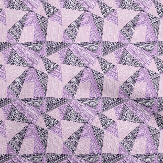 oneOone Viscose Chiffon Amethyst Fabric Tribal Sewing Craft Projects Fabric Prints By Yard 42 Inch Wide