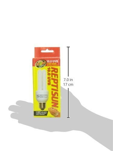 2 Pack Zoo Med Reptisun 10.0 Uvb Mini Compact Fluorescent