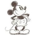 thumbnail image 2 of Girl's Mickey & Friends Retro Mickey Mouse Sketch  Graphic Tee White X Large, 2 of 4