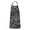 Black And White, variant on Black Leopard Pattern Apron-Garden Aprons for Women with Pockets-Cotton Linen Waterproof Kitchen Cooking Gardening Aprons Adjustable for Kitchen,Cooking,BBQ and Salon 33x27 Inch