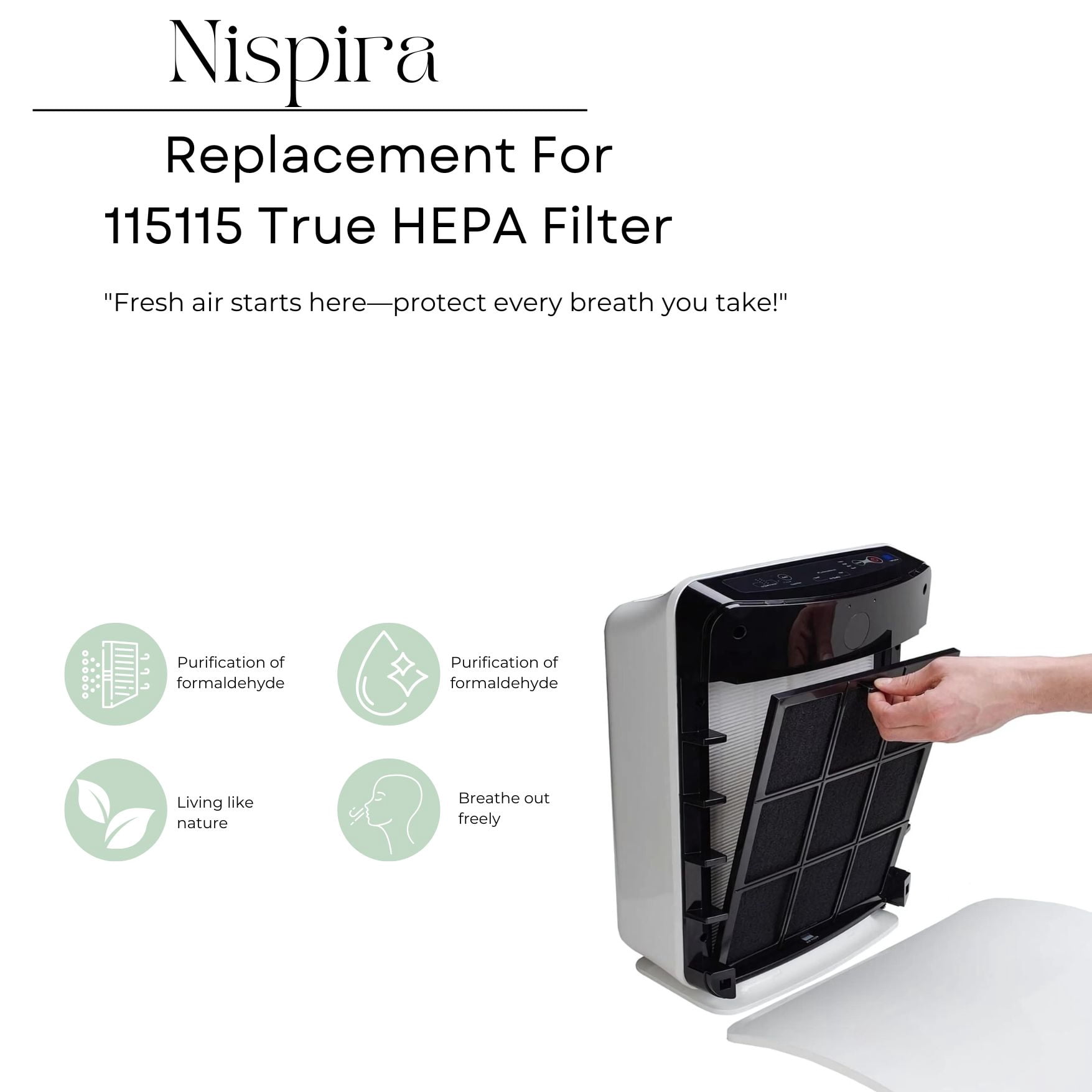 C545 True HEPA Filter S 1712-0096-00 Filter C 113050 with Pre Filter For Winix Air Purifier C545, P150, B151, 9300, 2 Sets