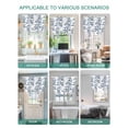 thumbnail image 5 of Blue Fruit Tie Up Curtains for Windows 63 Inch Length Balloon Curtains Kitchen Adjustable Balloon Window Shade Vintage Plant Nature Botanical Flower Floral Tie Up Bathroom Curtain Window 46"x63", 5 of 6