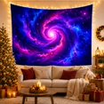 thumbnail image 3 of Cosmic Nebula Spiral Against a Starry Deep Blue Background Majestic Celestial for Space Enthusiasts, Celestial Art Print Christmas Gift Tapestry Wall Hanging for Bedroom and Living Room, 3 of 7