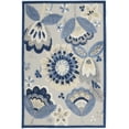 thumbnail image 2 of Nourison Aloha Indoor/Outdoor Floral Contemporary Blue/Grey 2'8" x 4' Area Rug, (3' x4'), 2 of 8