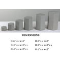 thumbnail image 4 of Novel Box Gray Linen 6 Packs Hexagonal Jewelry Display Risers Stand - Jewelry Stands in Multi-sizes, 4 of 7