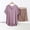 Brown, variant on Pajama Sets for Women 2 Piece Loose Fit Shorts and Short Sleeve Shirts Summer Fall Casual Pullover Lounge Sleepsuits Pink