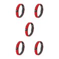 thumbnail image 1 of Youkk 1/2/3/5 Fashionable Silicone Bracelet - Waterproof And Anti-Static For Sleek Wristband red 5PCS, 1 of 6