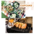 thumbnail image 6 of 40Pack 10oz Disposable Mini Cake Pans with Lids and Spoons for Baking Cupcakes Red, 6 of 6