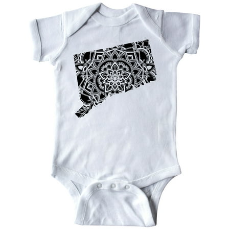 

Inktastic Connecticut Silhouette Mandala Gift Baby Boy or Baby Girl Bodysuit